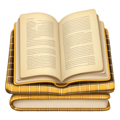 Open book atop a folded blanket sticker