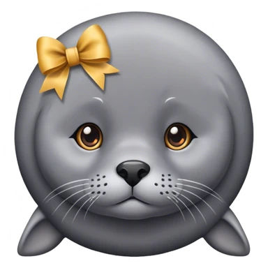 seal with a bow sticker