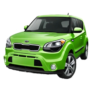 Green Kia Soul sticker