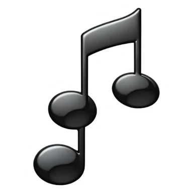 Animated music note bobbing up and down sticker