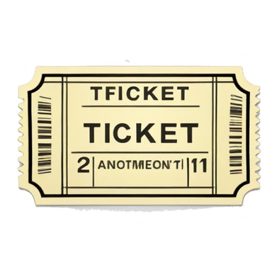 ticket sticker