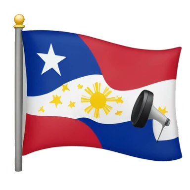 Philippine flag with phone call icon sticker