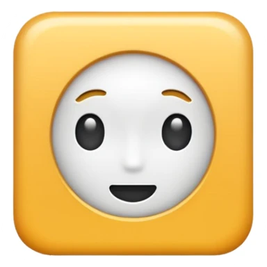 Blue backround an a sqware in the middle white sqware sticker