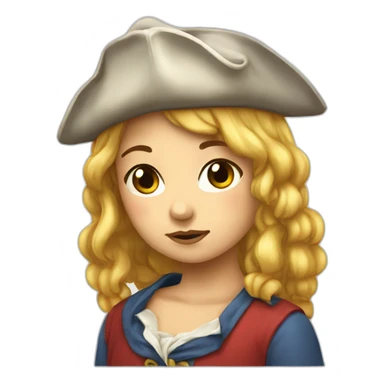 French-Revolution-girl-phrygian-cap-sad sticker