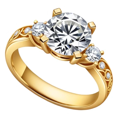 Create a bright and detailed icon representing jewelry art and the craft of making jewelry. The design should feature elements like a sparkling diamond, a gold ring, a jeweler’s tools (such as pliers and a workbench), and some delicate detailing that conveys craftsmanship and luxury. The icon should be clean, vibrant, and visually striking, with a balance of sophistication and creativity. sticker