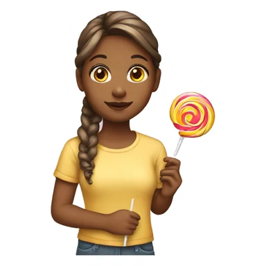 girl with lollipop sticker