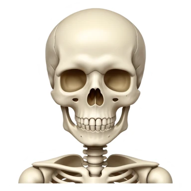 human skeleton sticker