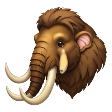 mammoth head sticker