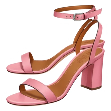 Hermes chypre pink sandals  sticker