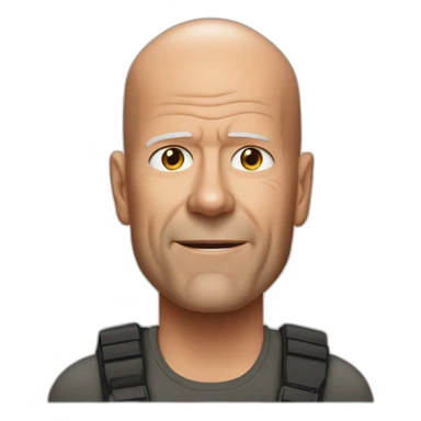bruce willis in die hard sticker