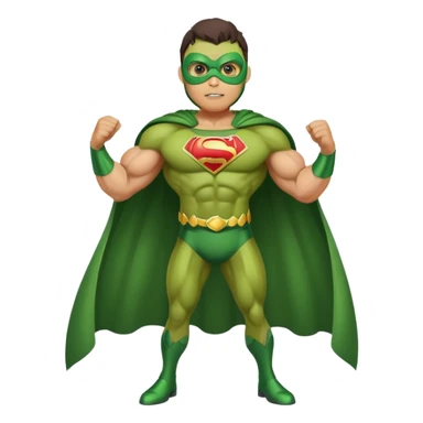 Avocado superhero sticker