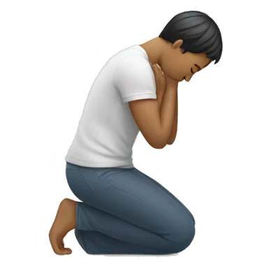 person bowing as a greeting  sticker