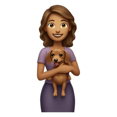 Nice mom with wiener dog  sticker