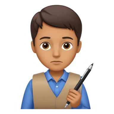 short form with pen near sticker