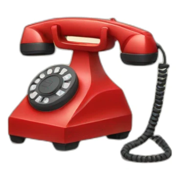 red phone sticker