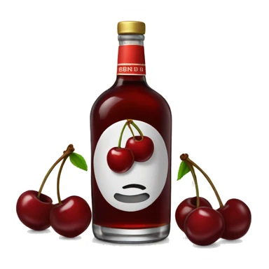 Cherry liquor sticker