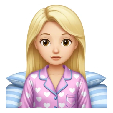Blonde with pajamas  sticker