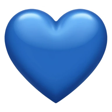 blue (royal blue shade) heart sticker