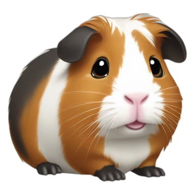 guinea pig with tail sticker