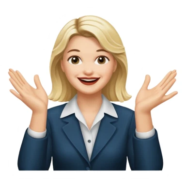 Laura Palmer hands clapping  sticker