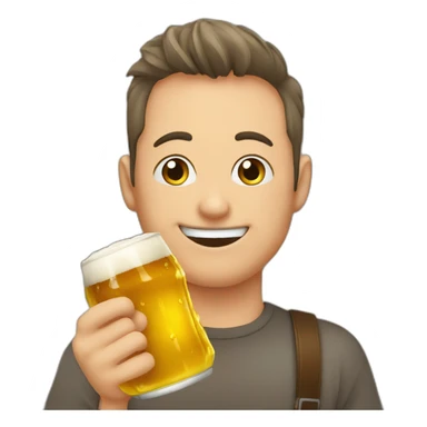 thank you with beer sticker