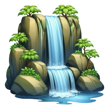 water falls different type natural water sources sticker