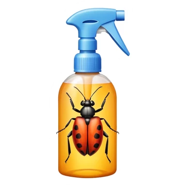 realistic bug killing spray sticker