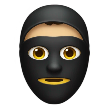 A thief with a black mask sticker