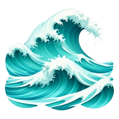 ocean waves sticker