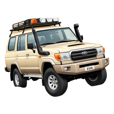 landcruiser 79 series - Toyota (Model Year: 2008) (Iconic colour: sand) sticker