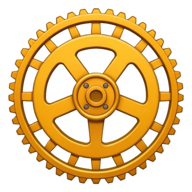 warning sign with gear sticker