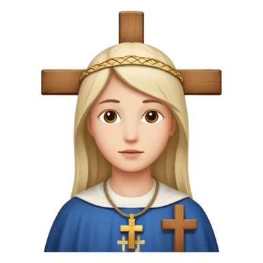 Cross catholic sticker