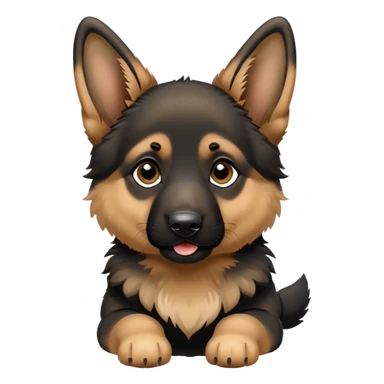 German shepherd puppy  sticker