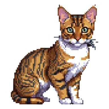 A Bengal cat sticker