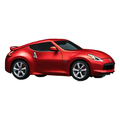 Red nissan 370z  sticker