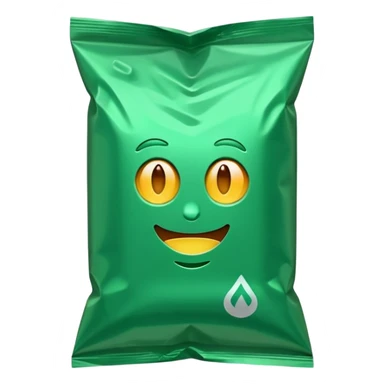 green pacaged chip without writing sticker