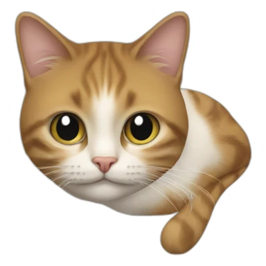 Un chat sur une mouche sticker