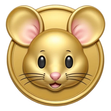 mouse coin sticker