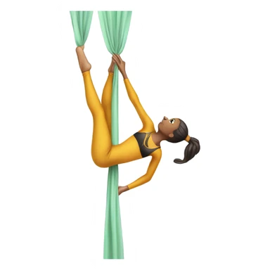 aerial silk woman sticker