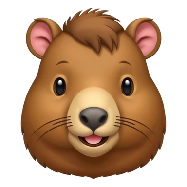 Crea un emoji de capibara sticker