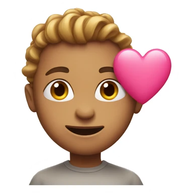 in love with a pink heart sticker