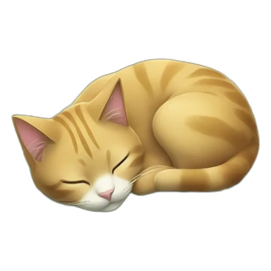 Cat sleeping on a pile of money sticker