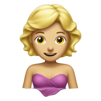 Blonde Frau in der Badewanne  sticker