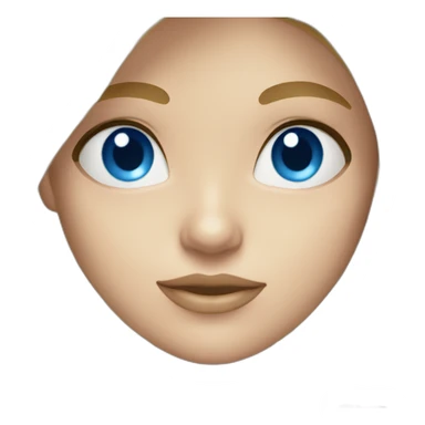 Blonde girl in bikini blue eyes sticker