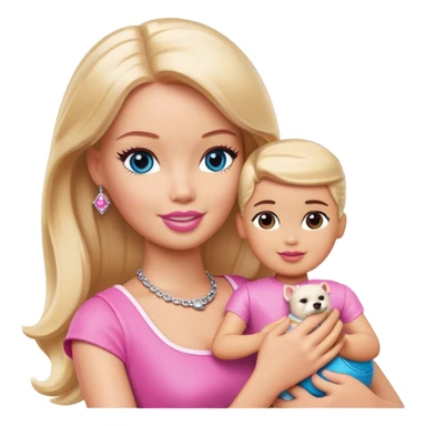 barbie holding stanley sticker