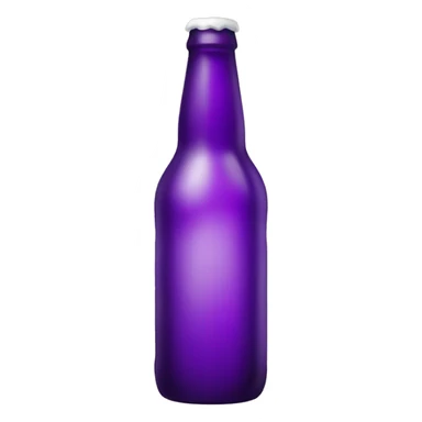Purple beer bottle sticker