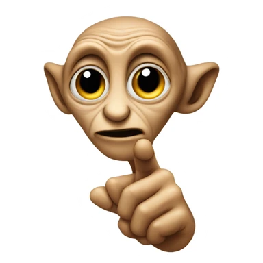 ET pointing its finger sticker
