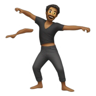 Dancing giral sticker