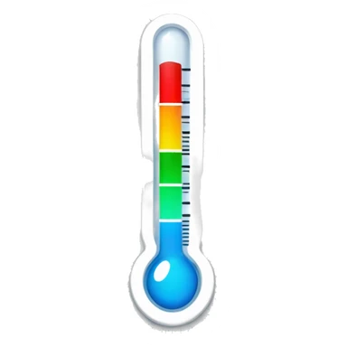 thermometer with fever sticker