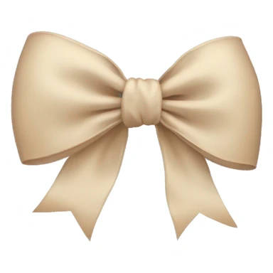aesthetic beige bow sticker